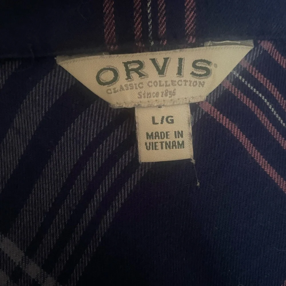 Women’s Blue‎ Orvis Flannel - Picture 2 of 3